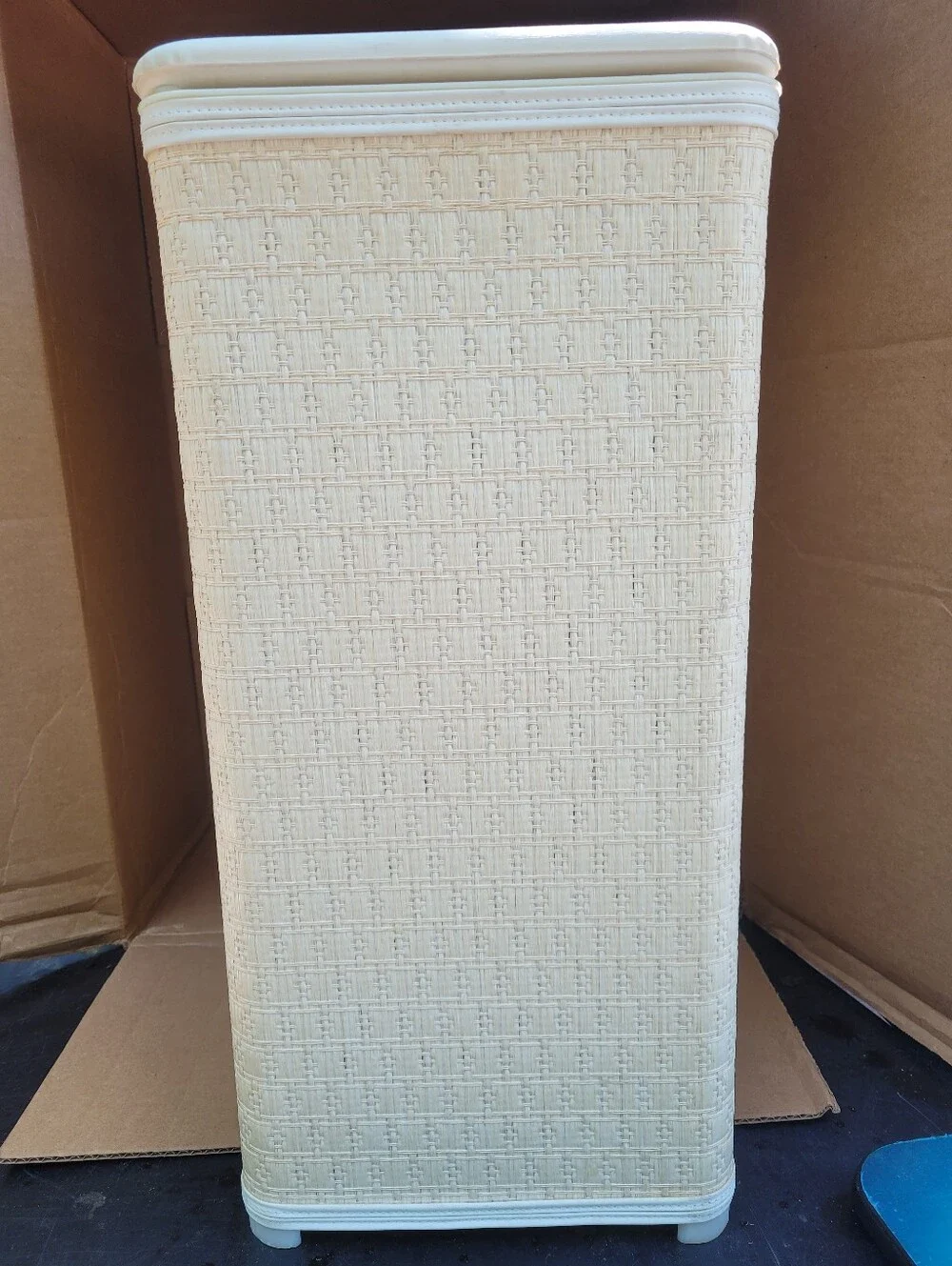 Vintage Clothes Laundry Hamper Padded Top Cottagecore